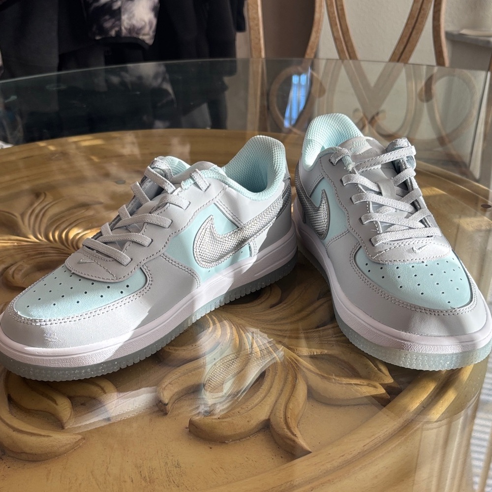 Nike Sky Blue and White Athletic Shoes